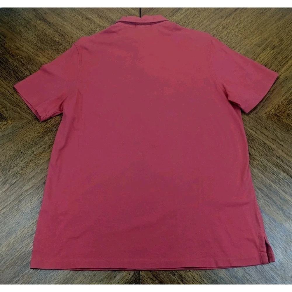 Ralph Lauren Polo Shirt Mens Medium Classic Fit Red Short Sleeve‎